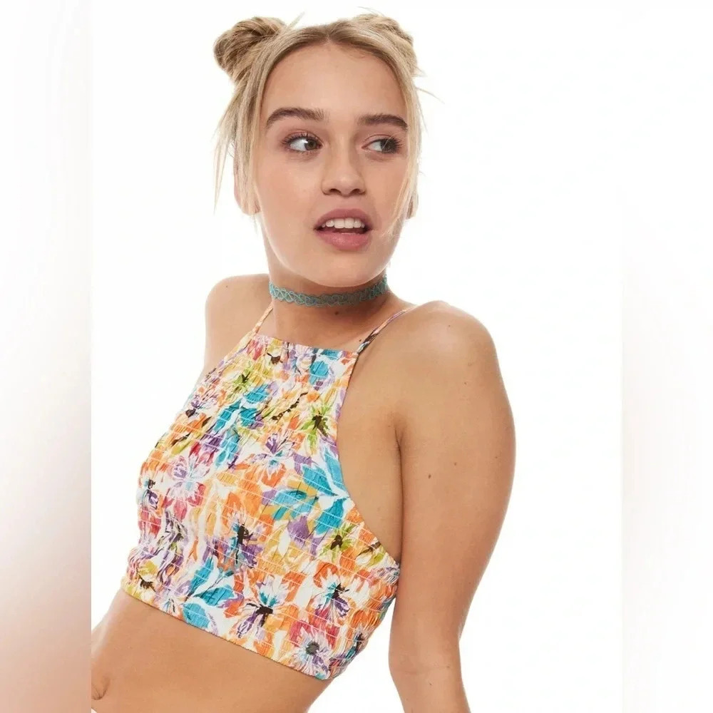 Roxy Live Free Strappy Tank SNOW WHITE PUALANI COMBO M L - Picture 5 of 11
